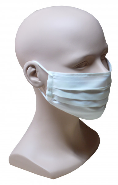 Gesicht Mund Nase Maske creme Stoff 1-lagig Sommer waschbar HU-7104